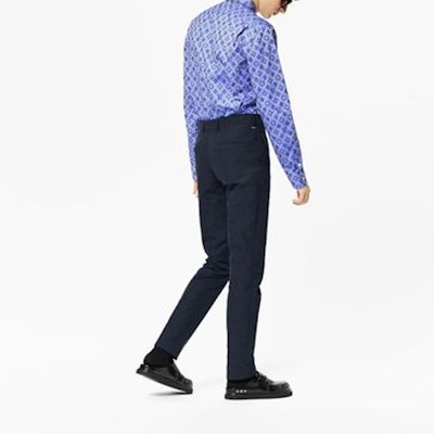 Camisa de Manga Larga Louis Vuitton Azul con Logo Monograma. 1A8XDL Details for Camisa de Manga Larga Louis Vuitton Azul con Logo Monograma. 1A8XDL