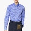 Sizing Camisa de Manga Larga Louis Vuitton Azul con Logo Monograma. 1A8XDL