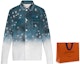Shop Camisa Unisex Louis Vuitton Azul Blanco Gradiente Denim Estrellado. 1A5VYQ