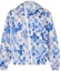 Buy LOUIS VUITTON Blue Windbreaker Hoodie with Ink Logo Print 1A8QZU