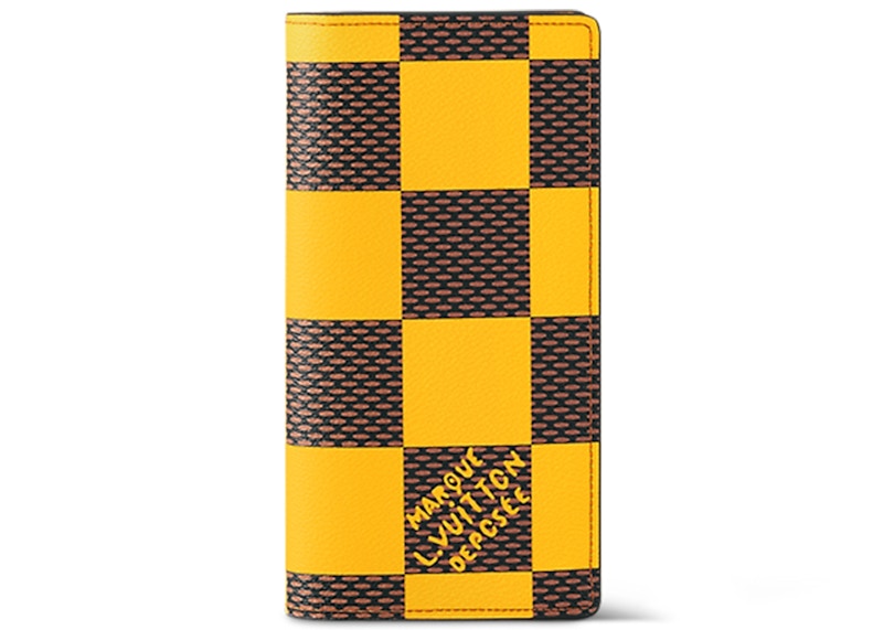 Louis Vuitton Brazza Wallet Damier Pop Yellow