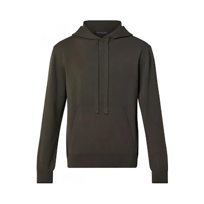 Louis Vuitton Brown Hoodie Casual Long-Sleeve Pullover Solid Color 1AATZ9