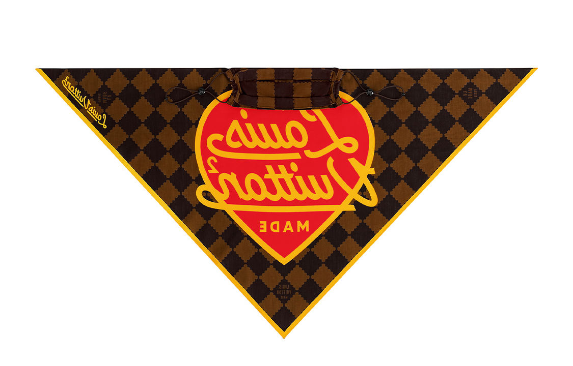 LOUIS VUITTON Brown Mask Scarf MP3264 圖 3