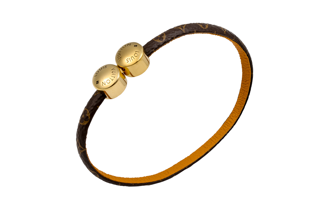 Louis Vuitton Brown Monogram Mini Calfskin Bracelet - Unisex Couples Gift M6407E 圖 6