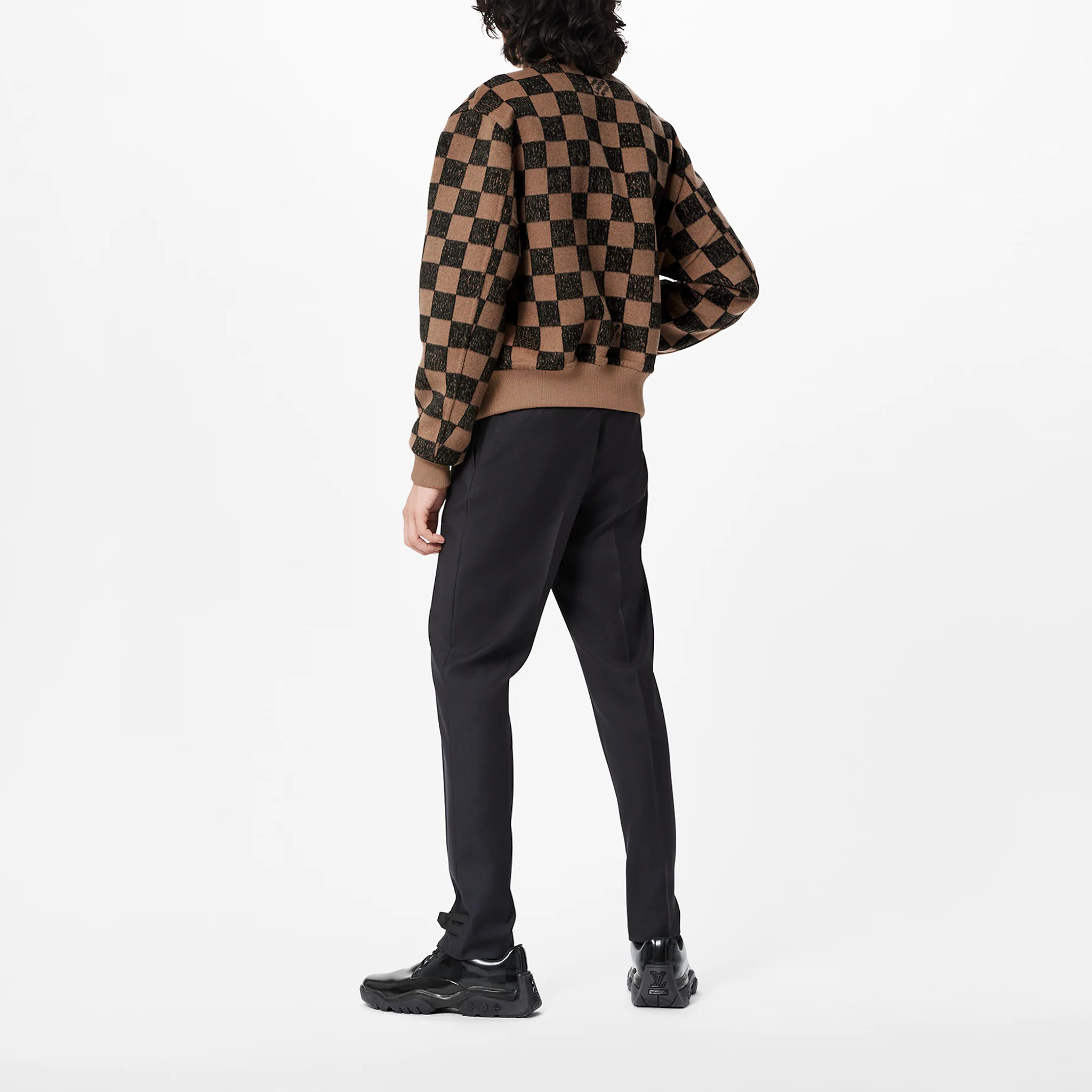 LOUIS VUITTON Brown Reversible Checkered Logo Jacket. 1A9A62 圖 4