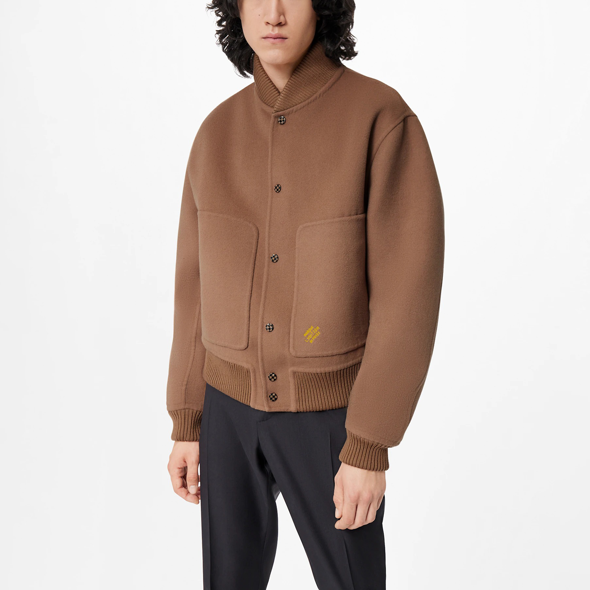 LOUIS VUITTON Brown Reversible Checkered Logo Jacket. 1A9A62 圖 6