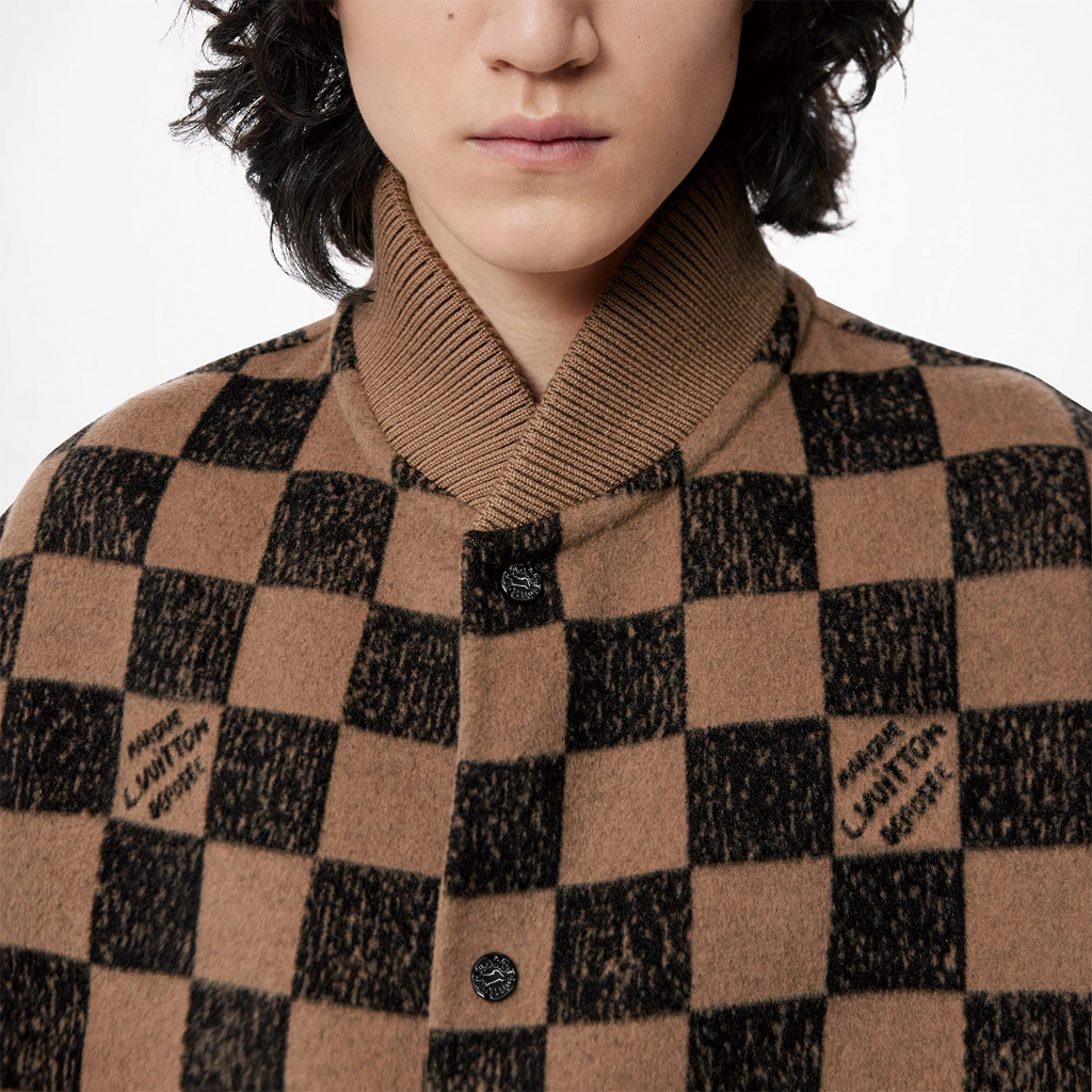 LOUIS VUITTON Brown Reversible Checkered Logo Jacket. 1A9A62 圖 7