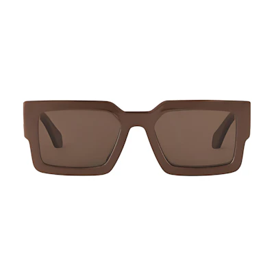 Louis Vuitton Brown Square Acetate Metal Sunglasses Unisex Couple Design. z2702e