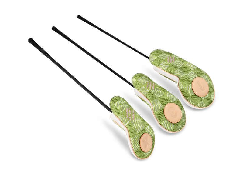 Lookbook Penutup Kepala Golf Hijau Damier Louis Vuitton x Tyler, the Creator Albatros Golf