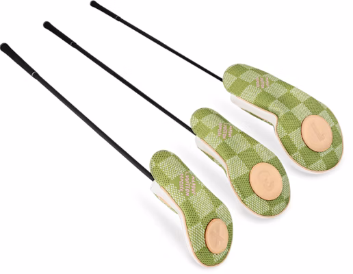 Louis Vuitton by Tyler, the Creator Albatros Golf Head Covers Green Damier Golf Lookbook Louis Vuitton by Tyler, the Creator Albatros Golf Head Covers Green Damier Golf