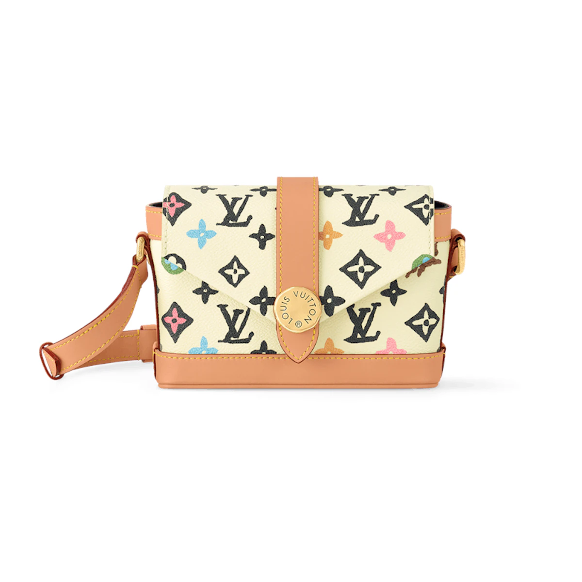 Louis Vuitton by Tyler, the Creator Envelope Wearable Wallet Vanilla Craggy Monogram