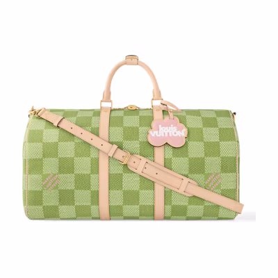 Louis Vuitton by Tyler, the Creator Keepall Bandouliere 50 Green Damier Golf