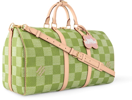 Louis Vuitton by Tyler, the Creator Keepall Bandouliere 50 Green Damier Golf Order Louis Vuitton by Tyler, the Creator Keepall Bandouliere 50 Green Damier Golf