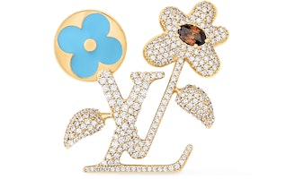 Louis Vuitton by Tyler, the Creator LV Blooming Brooch Gold-color Louis Vuitton by Tyler, the Creator LV Blooming Brooch Gold-color