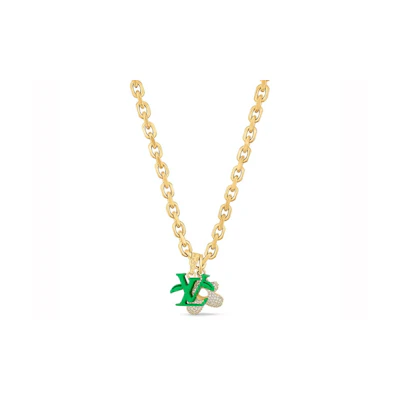 Louis Vuitton by Tyler, the Creator LV Blooming Pendant Gold-color