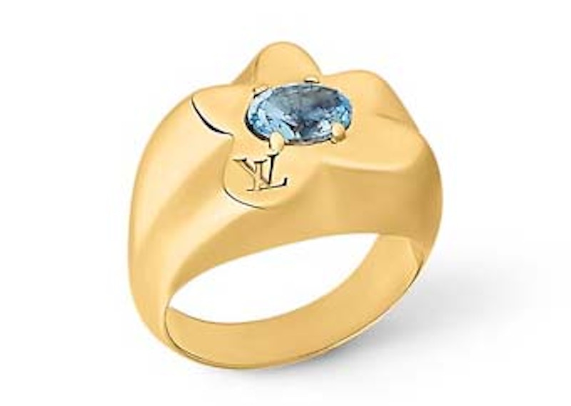 Louis Vuitton by Tyler, the Creator LV Flower Waves Ring Gold-color