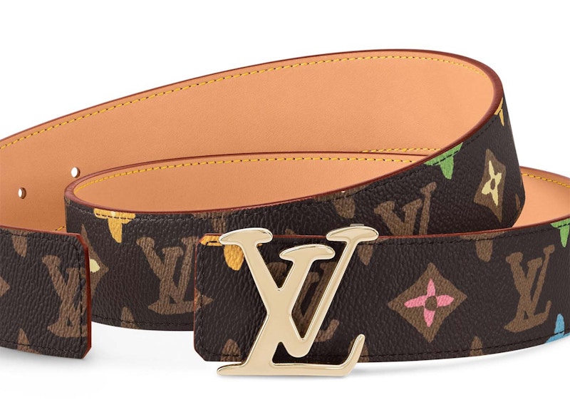 Order Sabuk Louis Vuitton Tyler, the Creator LV Tag 40mm Coklat Monogram Terbalik