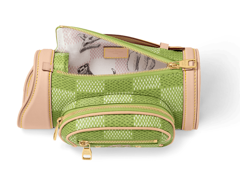 Lookbook 路易威登 X 泰勒 创客 绿色格纹迷你高尔夫包