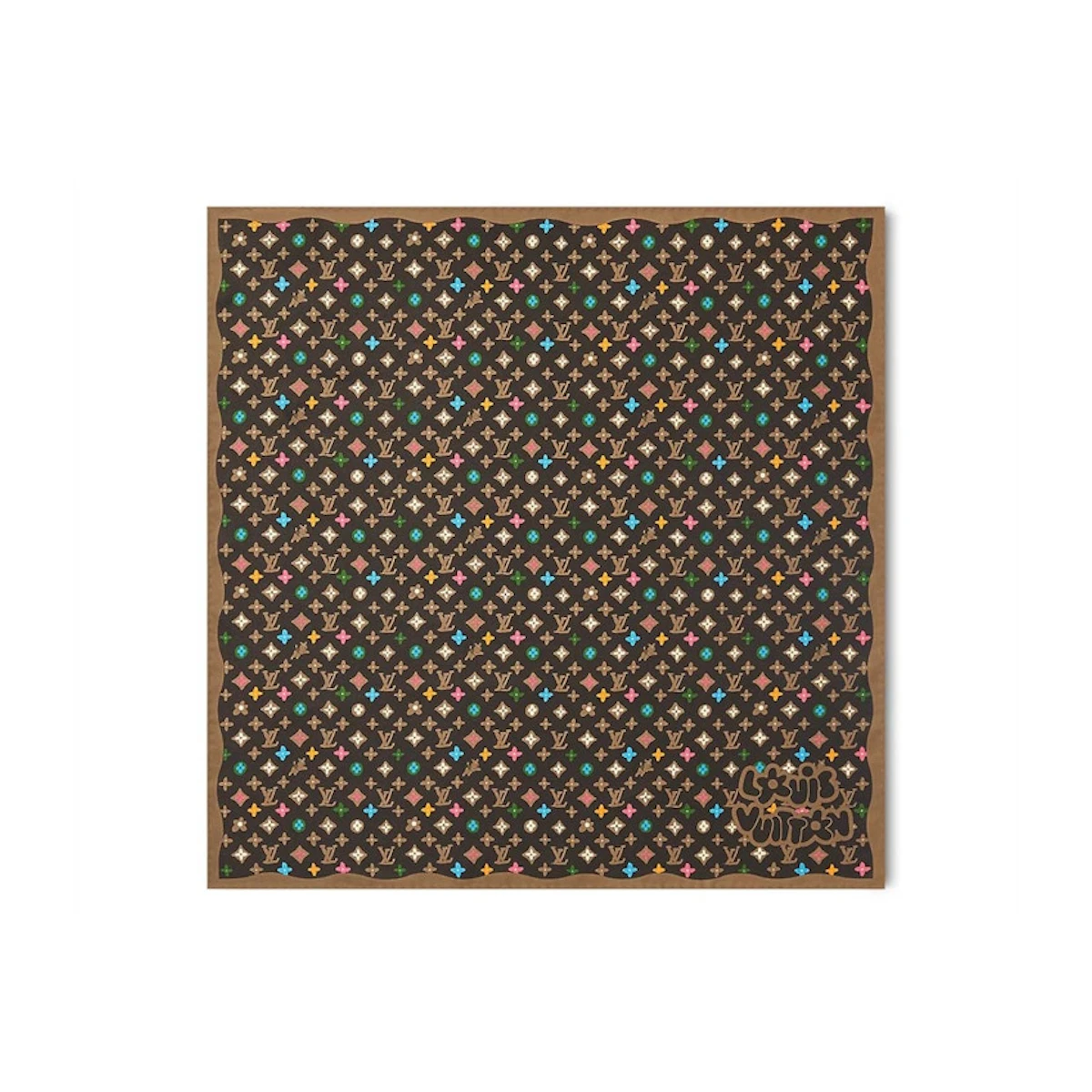 Louis Vuitton by Tyler the Creator Monogram Craggy Bandana Brown Louis Vuitton by Tyler the Creator Monogram Craggy Bandana Brown