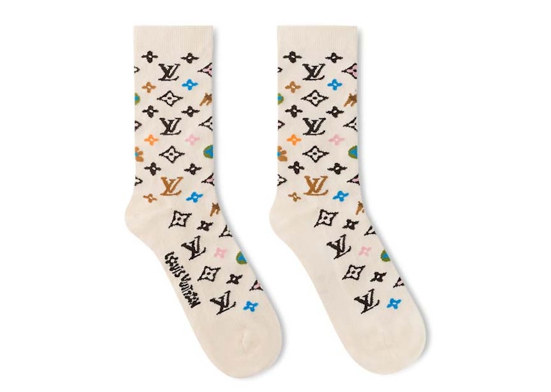 Louis Vuitton by Tyler, the Creator Monogram Craggy Socks Beige