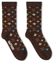 Louis Vuitton by Tyler, the Creator Monogram Craggy Socks Brown Louis Vuitton by Tyler, the Creator Monogram Craggy Socks Brown