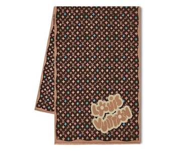 路易威登 x 泰勒 创造者 印花格纹围巾 棕色 Buy 路易威登 x 泰勒 创造者 印花格纹围巾 棕色