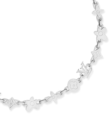Louis Vuitton by Tyler, the Creator Monogram Craggy Necklace Silver-color Order Louis Vuitton by Tyler, the Creator Monogram Craggy Necklace Silver-color
