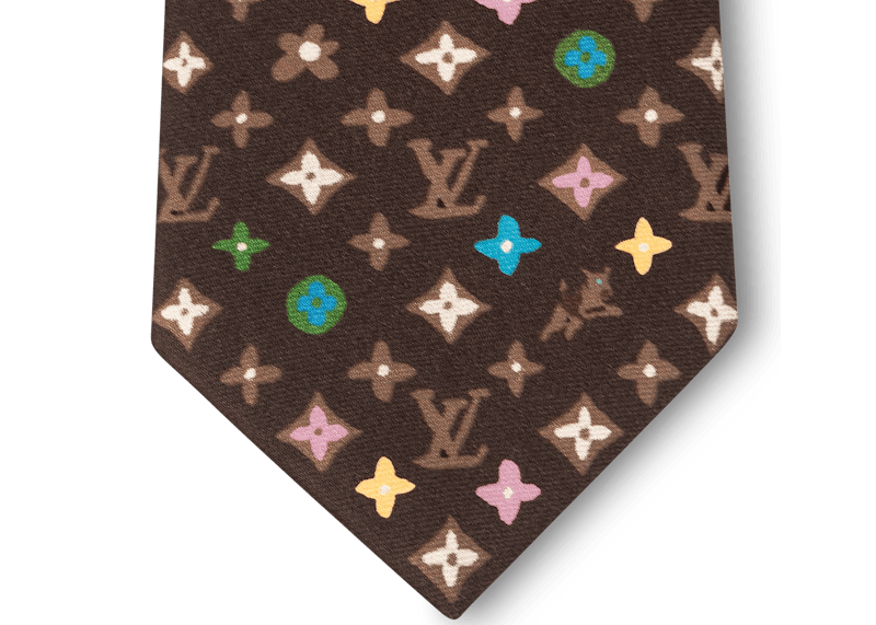 Order Louis Vuitton oleh Tyler, the Creator Monogram Craggy Tie Coklat