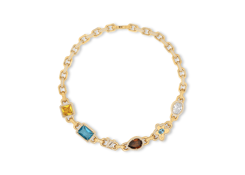 Louis Vuitton by Tyler, the Creator Paradise Stone Necklace Gold-color