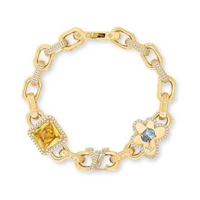 Louis Vuitton by Tyler, the Creator Paradise Stone Bracelet Gold-color