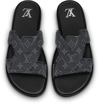 Louis Vuitton Sandal Kulit Lembu Slip-On 'Hitam' 1AANC4 Order Louis Vuitton Sandal Kulit Lembu Slip-On 'Hitam' 1AANC4