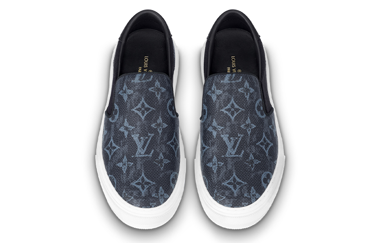LV Canvas Slip-On 'Black Blue' 圖 3