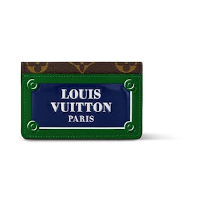Louis Vuitton Card Holder Blue/Green