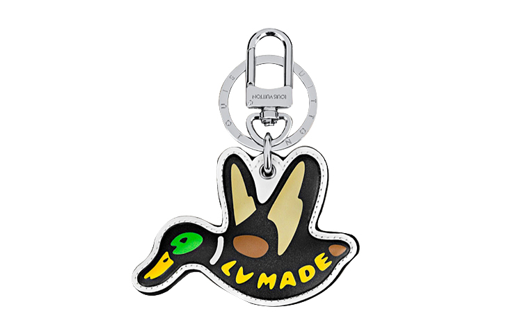 Louis Vuitton Cartoon Duck Wallet Keychain Brown Damier Ebene & Calf Leather MP2716