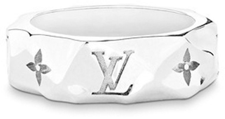Anillo de Metal Grabado Plata LOUIS VUITTON para Hombre M00334 Order Anillo de Metal Grabado Plata LOUIS VUITTON para Hombre M00334