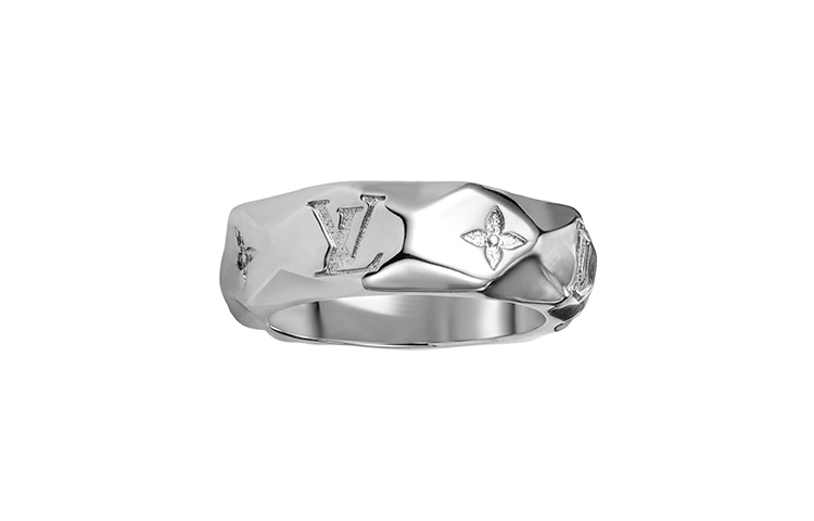 Lookbook Anillo de Metal Grabado Plata LOUIS VUITTON para Hombre M00334