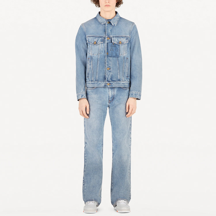 Lookbook LOUIS VUITTON Jaket Denim Biru Kasual 1A5D8M
