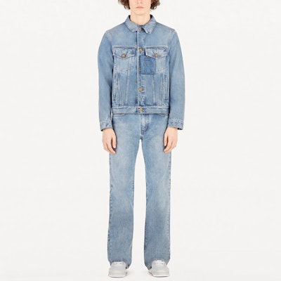 LOUIS VUITTON Jaket Denim Biru Kasual 1A5D8M Lookbook LOUIS VUITTON Jaket Denim Biru Kasual 1A5D8M