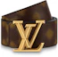 Shop LOUIS VUITTON Casual Comfort Logo Buckle Belt 4cm Wide M0579U