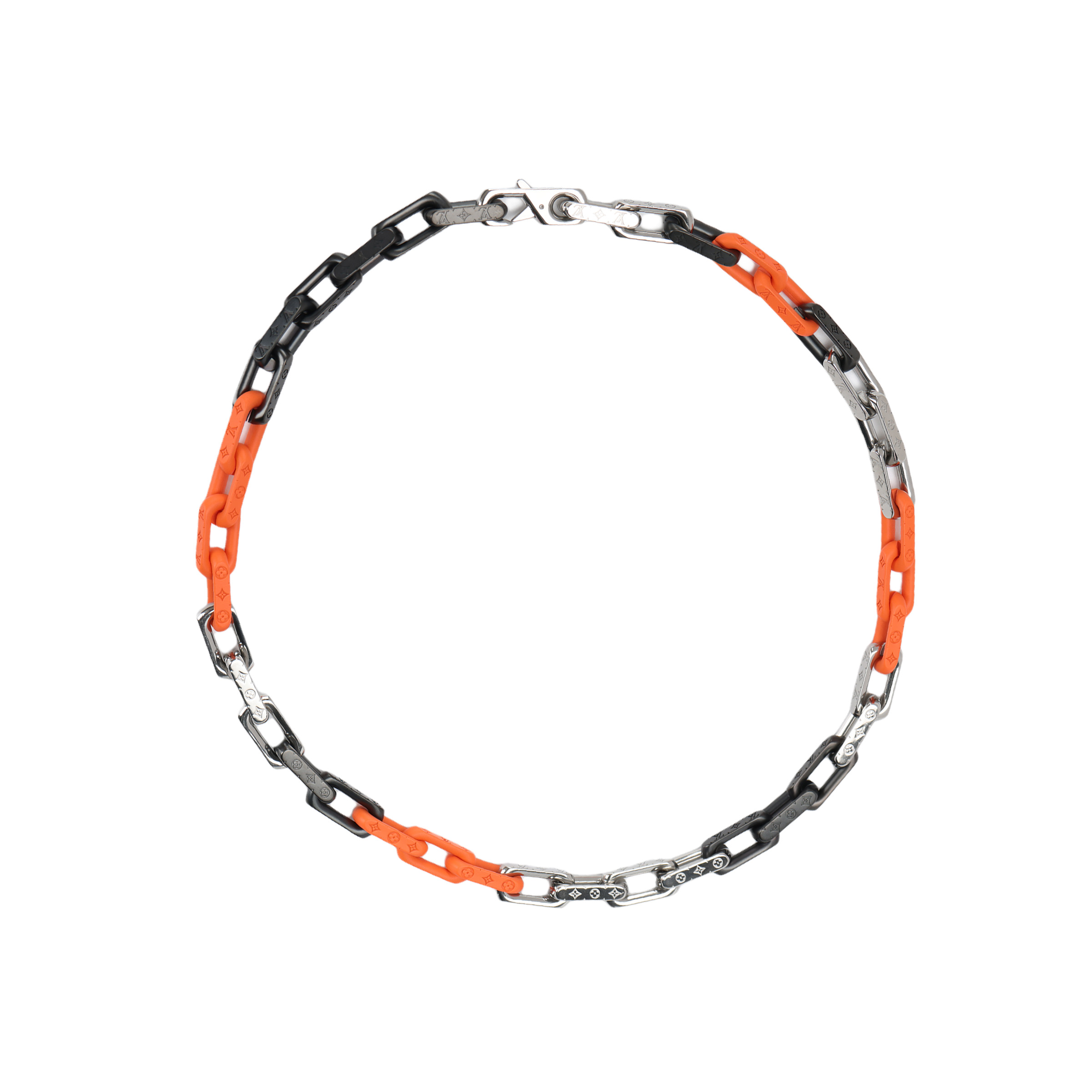 LOUIS VUITTON Casual Cuban Link Metal Necklace Unisex Couple Style. MP3142