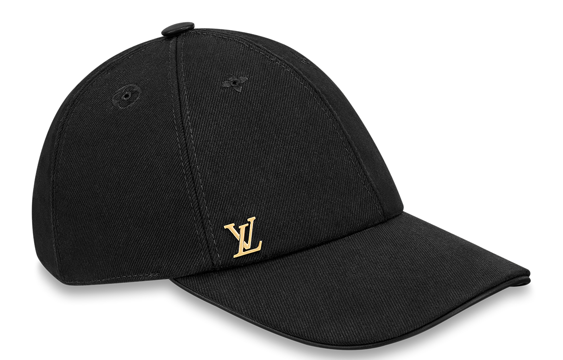 Order 루이비통 캐주얼 패션 블랙 코튼 캡 남녀공용 커플 스타일. M7050