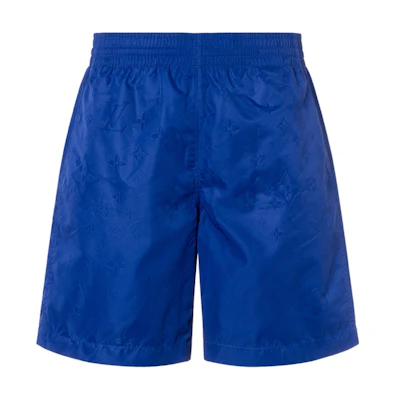 LOUIS VUITTON Casual Solid Beach Shorts Bright Blue. 1A7Y0U
