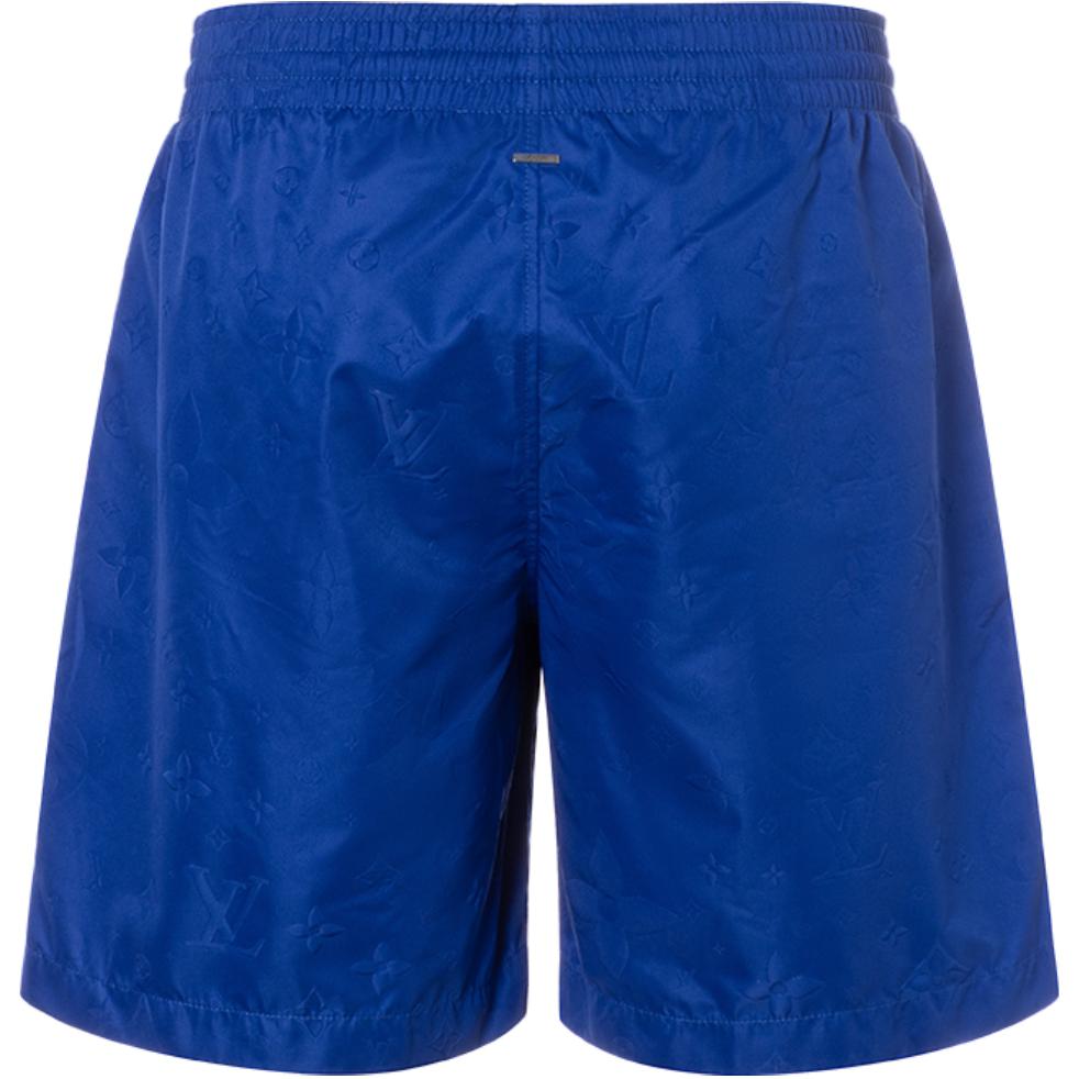 Lookbook LOUIS VUITTON Pantalones Cortos Casuales Sólidos de Playa Azul Brillante. 1A7Y0U