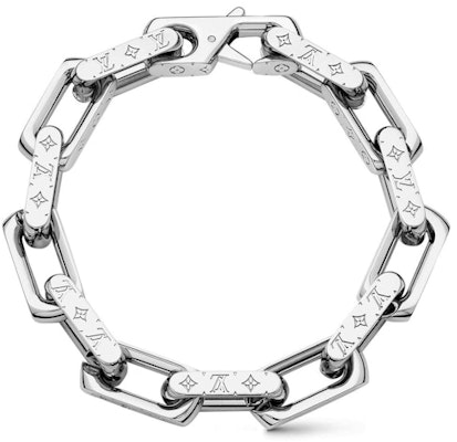 Louis Vuitton Chain Bracelet Engraved Monogram Silver Buy Louis Vuitton Chain Bracelet Engraved Monogram Silver