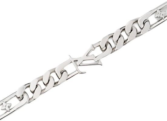 路易威登链条设计金属手链 银色 M1314A Shop 路易威登链条设计金属手链 银色 M1314A