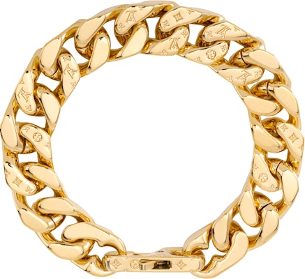 Pulsera LOUIS VUITTON Chain Link Unisex Estilo Pareja Dorada M00305+M00306 Order Pulsera LOUIS VUITTON Chain Link Unisex Estilo Pareja Dorada M00305+M00306