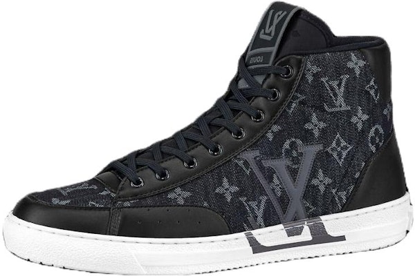 Louis Vuitton Charlie Ankle Sneakers 'Denim Hitam Monogram' 1AARCC Buy Louis Vuitton Charlie Ankle Sneakers 'Denim Hitam Monogram' 1AARCC