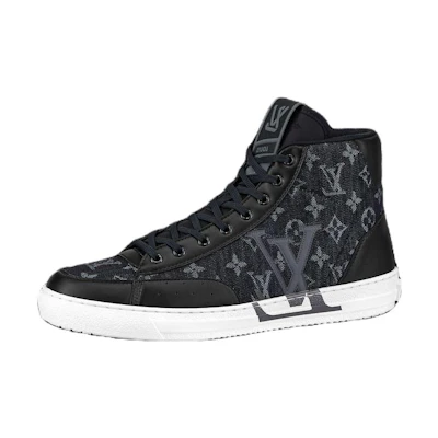 LV Charlie Ankle Sneakers 'Black Denim Monogram'