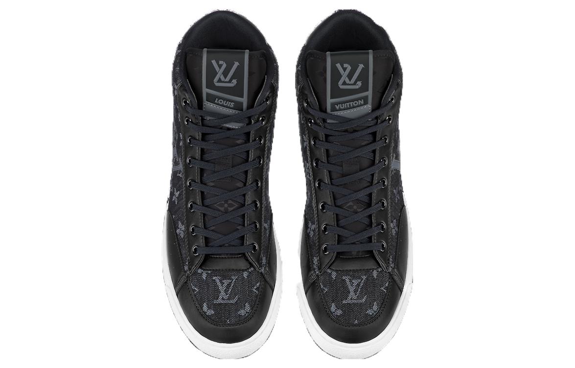 Lookbook Louis Vuitton Charlie Ankle Sneakers ''Zwart Denim Monogram'' 1AARCC