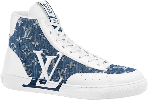 路易威登查理白色蓝色牛仔高帮运动鞋 1AA47F Order 路易威登查理白色蓝色牛仔高帮运动鞋 1AA47F